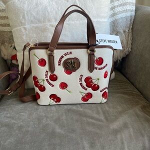 Steve Madden Cherry Print Satchel 🍒